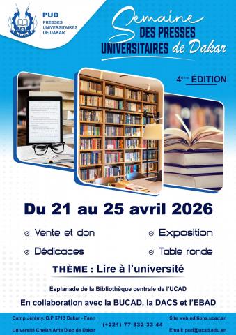 La Bibliothèque universitaire de l’UCAD fête ses 60 ans ! La Semaine des Presses Universitaires de Dakar revient !
